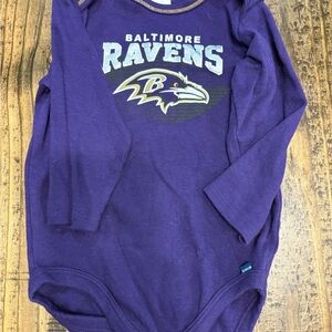 Baltimore Ravens Purple Baby Onesie